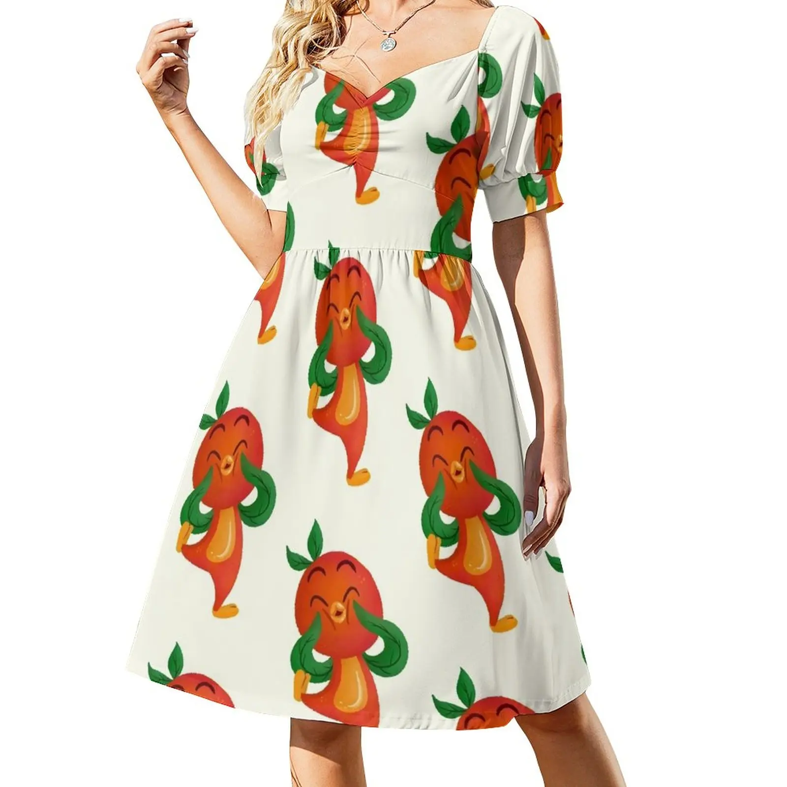 

lil orange bird Sleeveless Dress party dresses women Women's skirt