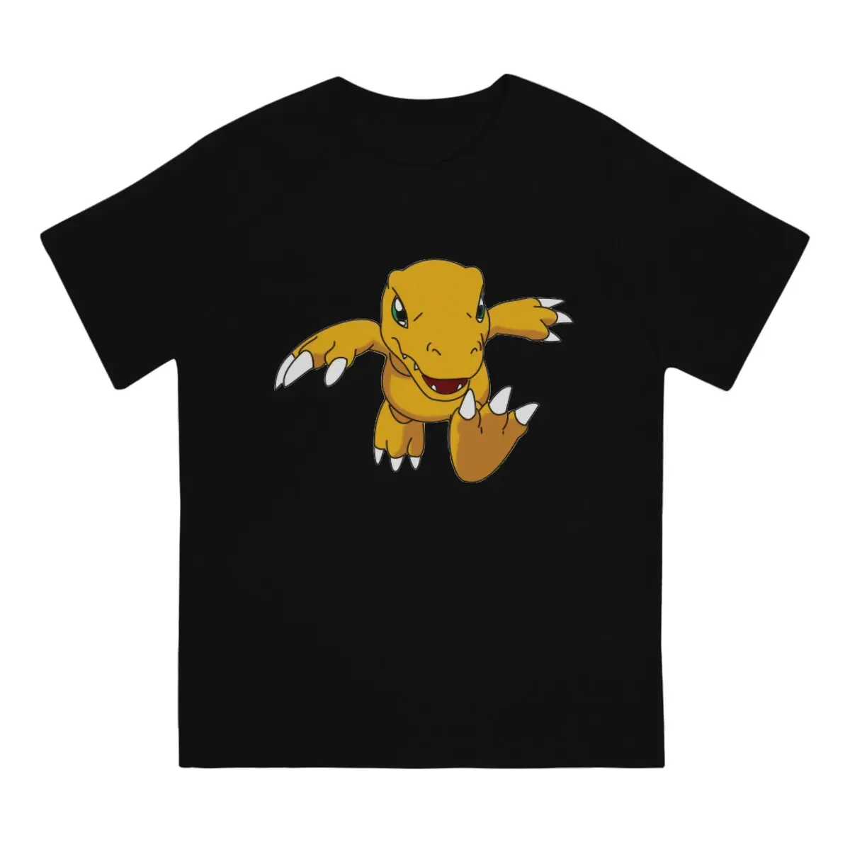 Digital Monster Agumon T Shirt Punk Men Tees Summer Clothing Polyester O-Neck TShirt