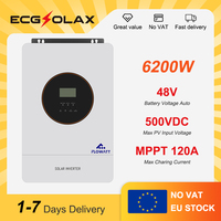 FLOWATT 6200W Hybrid Solar Inverter 120A Built-in MPPT Solar Controller 48VDC Pure Sine Wave 6.2KW Off-grid Inverter Charger