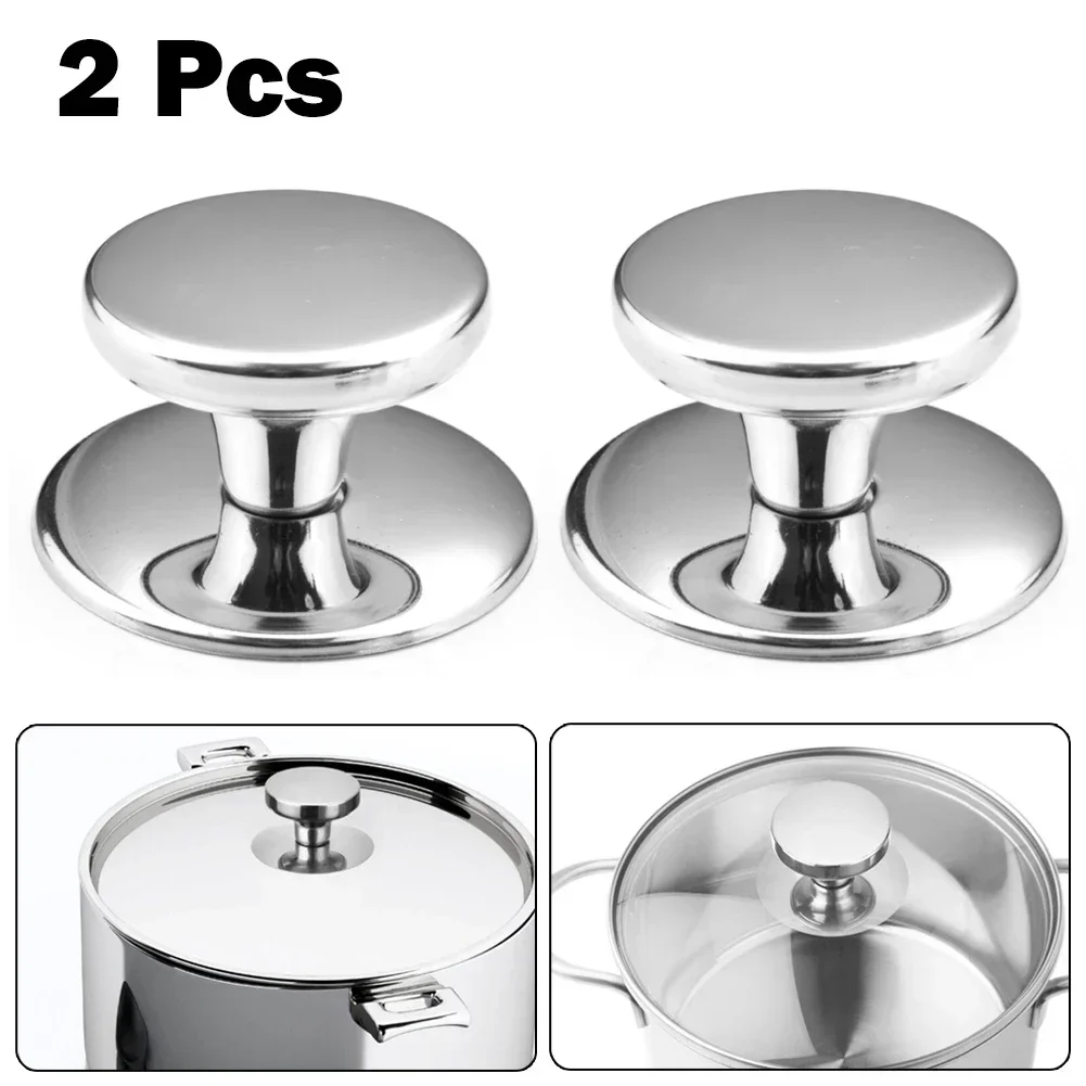 Household Hardware Pot Pan Lid Anti-scalding Fasten The Suction Cup Lock The Vacuum Silver Stainless Steel Home