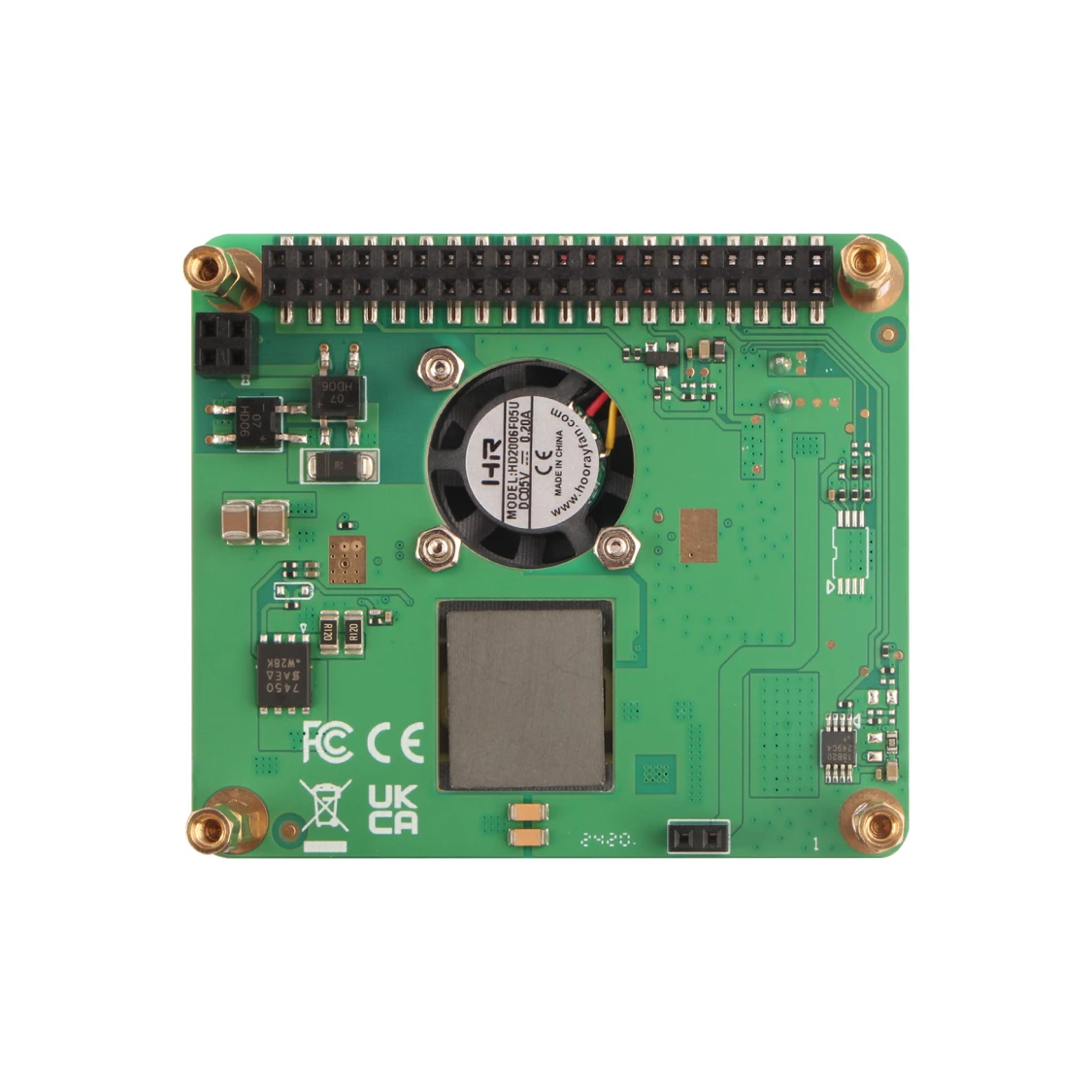 Radxa 25W PoE+ HAT, compatible avec ROCK SBCs, non adapté au X4