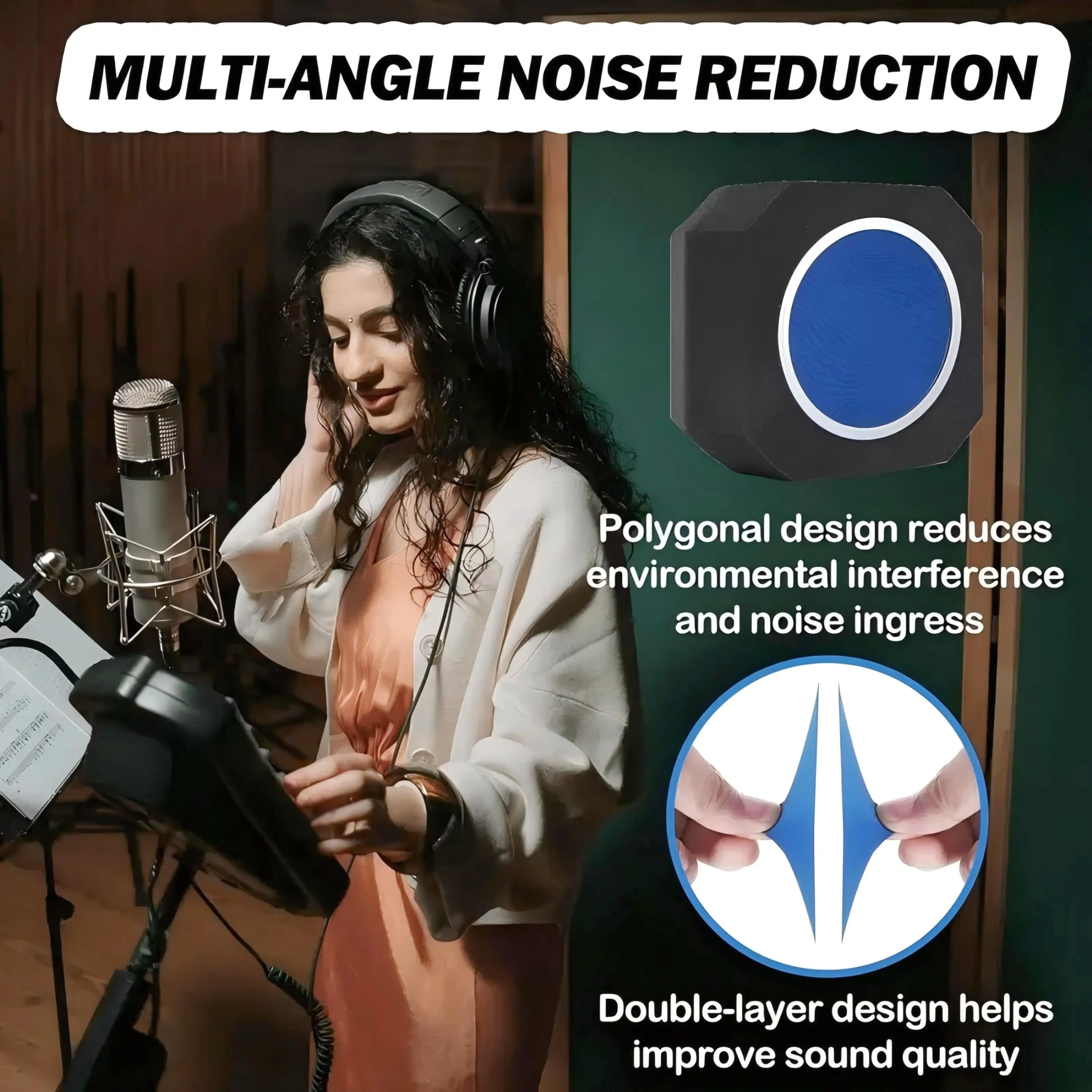 KTES Portable Microphone Isola - đánh giá và giá Microphone Pop Filter Foam Windscreen