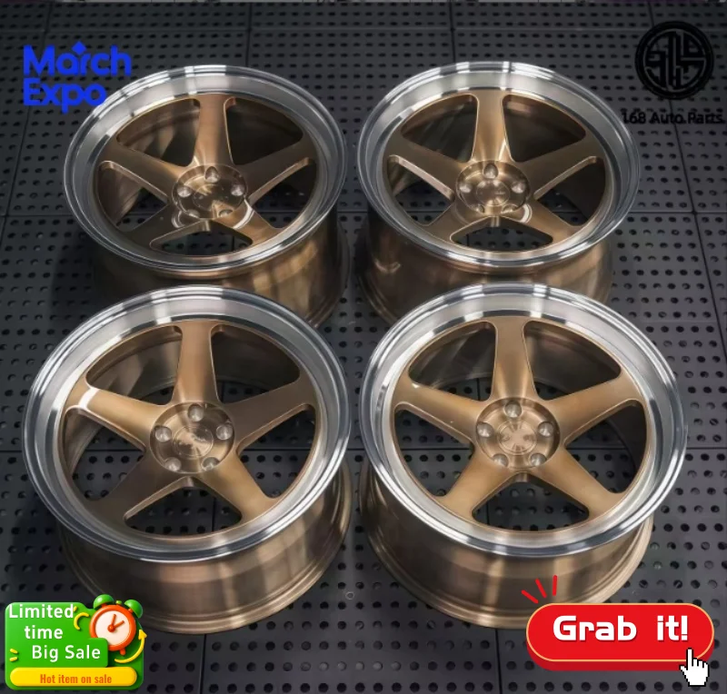 

168 Custom Forged Wheel 15-30 Inch 5x114.3/112/108 4x100 PVD Polished Aluminum Alloy Concave Design for All Cars 5Years Warranty