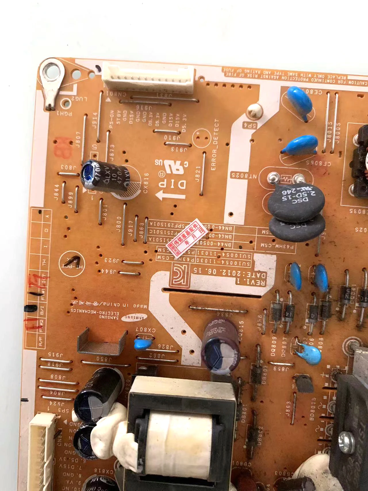 BN44-00508A PSPF251501A P43HW_CSM = BN44-00508B P43HW_CDY Power Board is for PN43E440A2FXZA PN43E450A1FXZA PS43E450A1WXXU TV