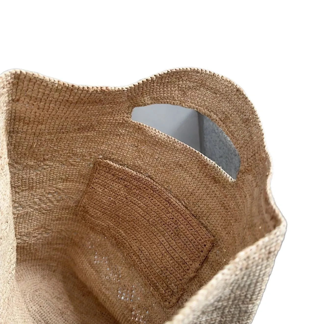 Hand-Woven Lafite Armpit Bag Summer Woven Tote Handbag Large Capacity Women's Shoulder Bag Paper Rope Weaving Ladies Beach Bag