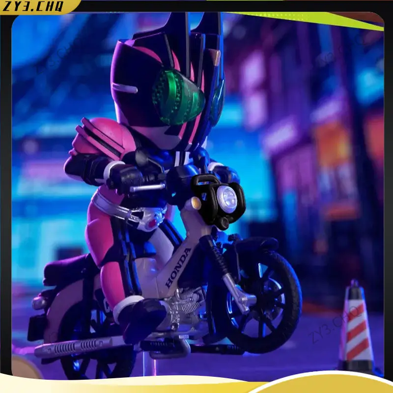 

Новая ручная коллекция кукол Bandai Bnfigure Q Kamen Rider × Honda Blind Box, модная игровая ручная кукла Gundam, подарок для мужчин