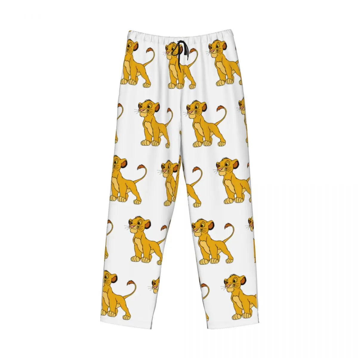Custom Babe Lion Pajama Pants Men Sleepwear Sleep Lounge Bottoms with Pockets