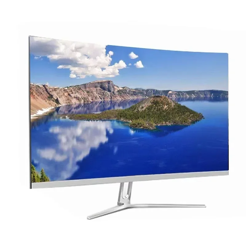 Monitor DisplayPC anti-luz azul sem respingos HD LED Monitor 23,8 polegadas 24 polegadas HD-MI VGA Computador de escritório