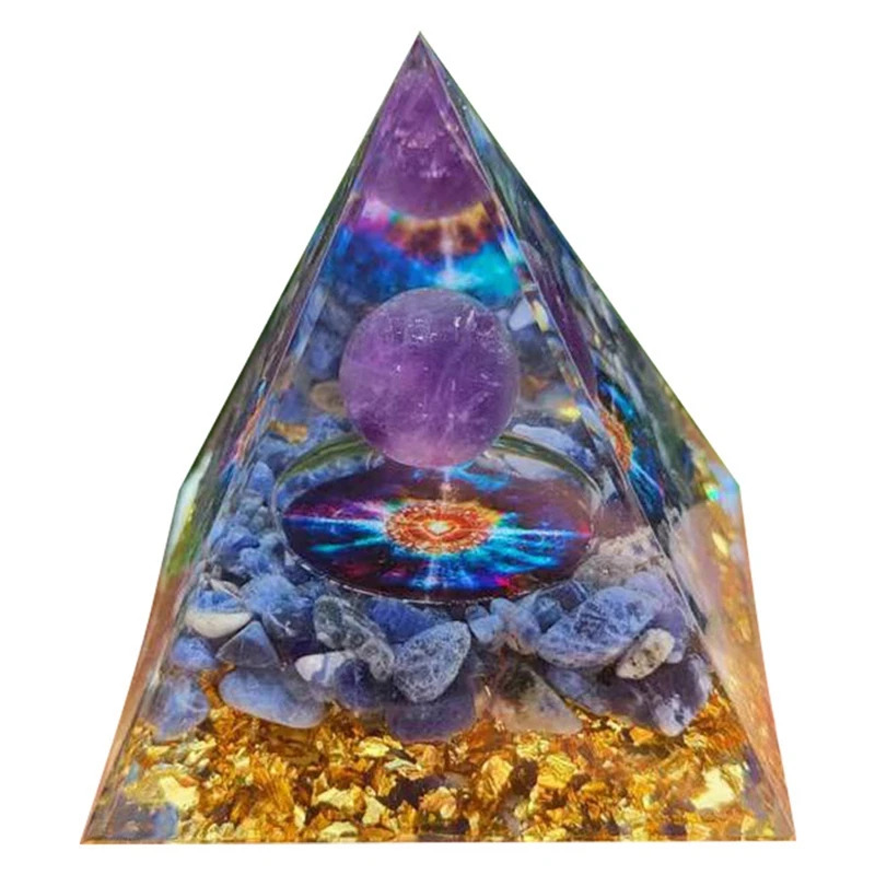 C Pyramid Ornaments Crystalenergy Generator Orgone Pyramid For E-Energy Protection Healing Meditation Crystal Chakra Easy To Use