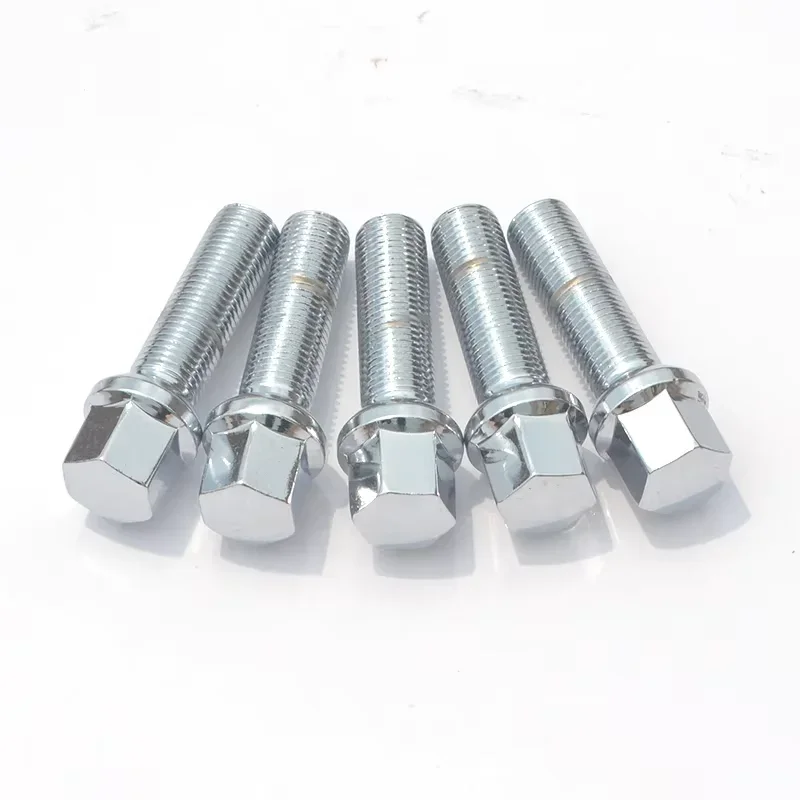 Ball Seat 5 Pcs Black/silver Car Wheel Bolts M12x1.5 |14x1.5| 15*1.25 For Mercedes Benz Mercedes-Benz C-Class (W203), Mercedes-B