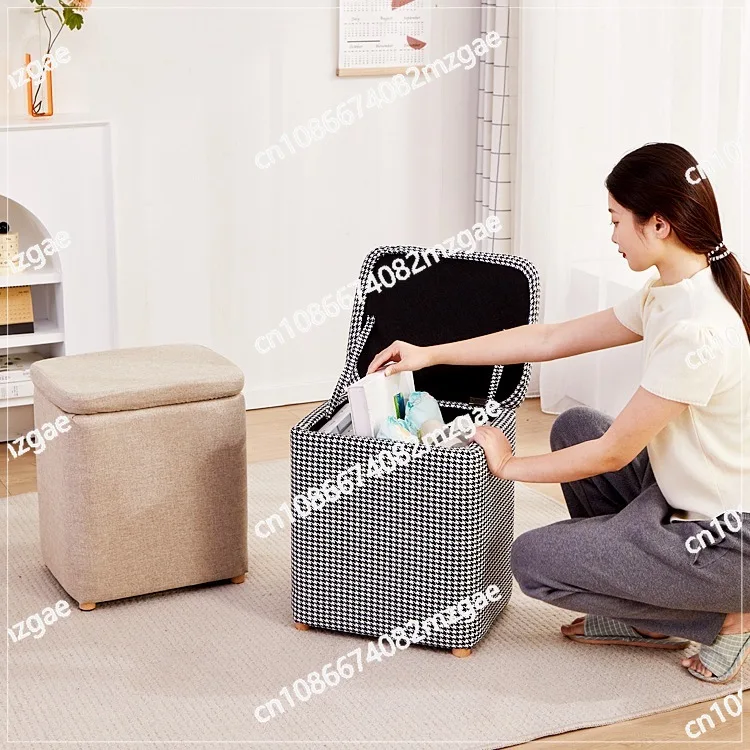 

Solid Wood Multi-functional Storage Stool Storage Stool Sitting Household Cabinet