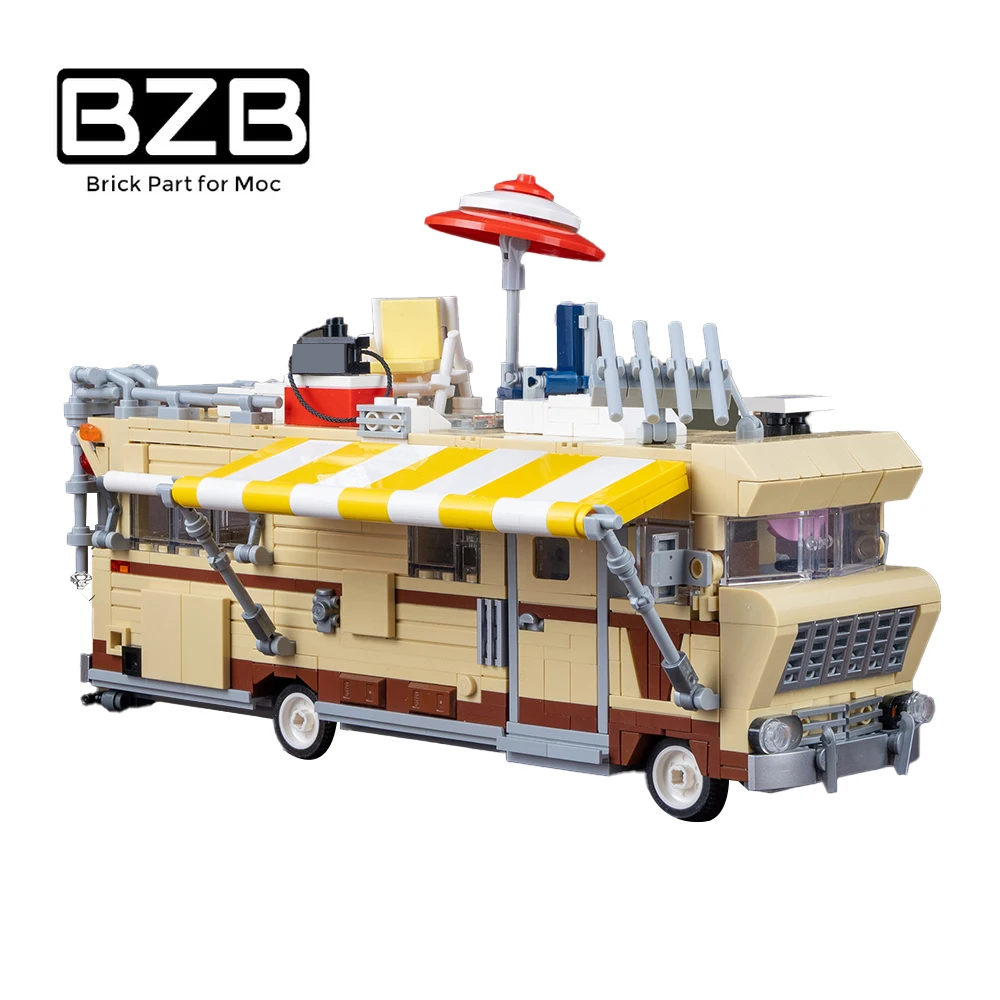 moc-horror-walking-dead-building-block-bus-dale's-rv-model-building-blocks-bricks-set-diy-creation-bricks-educational-toys