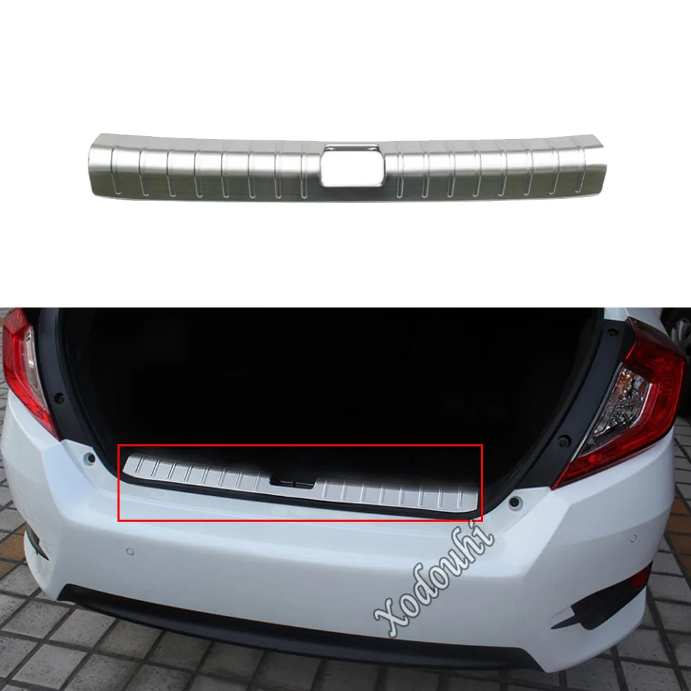 

Стайлинг, внутренняя отделка заднего бампера, накладка на порог из нержавеющей стали, педаль багажника для Honda Civic 10 2016 2017 2018 2019 2020 2021