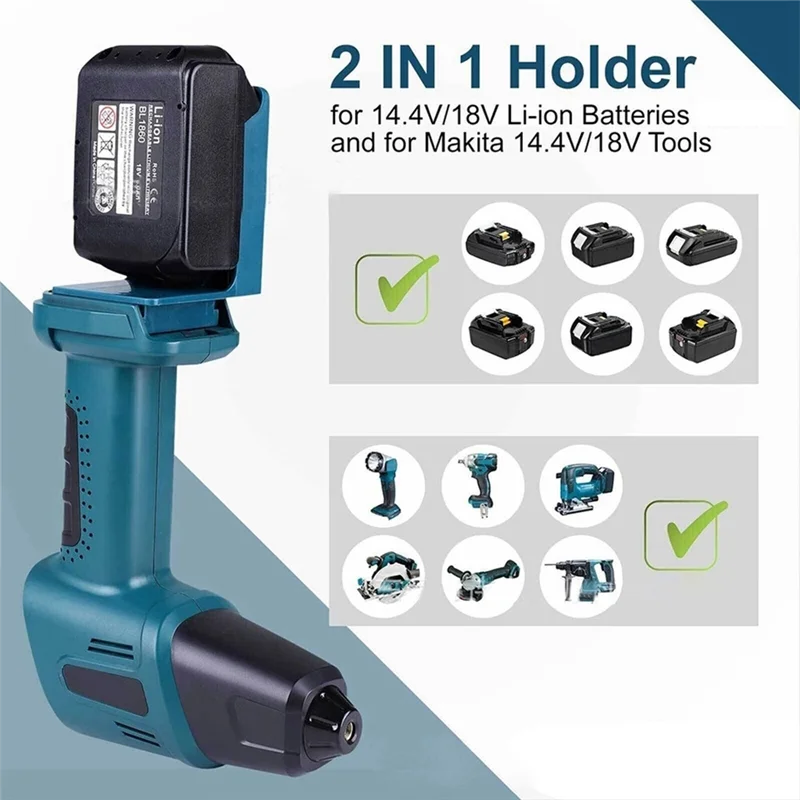B84B-Voor 18V Li-Batterij Gereedschap Opbergrek 10PCS 2-In-1 Lithium Batterij En Gereedschaphouder muur Mount Display Stand