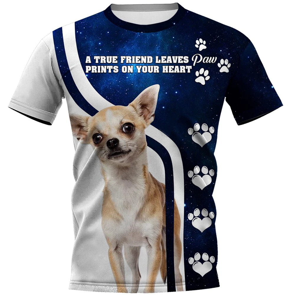 Funny Chihuahua T-Shirts Pet Dog 3D Printed Men Women Fashion Camouflage Oversized Short Sleeve T Shirt Kids Tees Tops Clothing