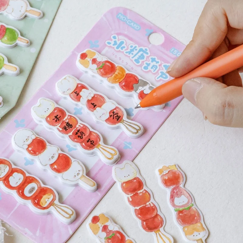 24pcs/lot Kawaii Animal Memo Pad Sticky Notes Cute Food N Times Stationery Label Notepad Bookmark Post School Supplies