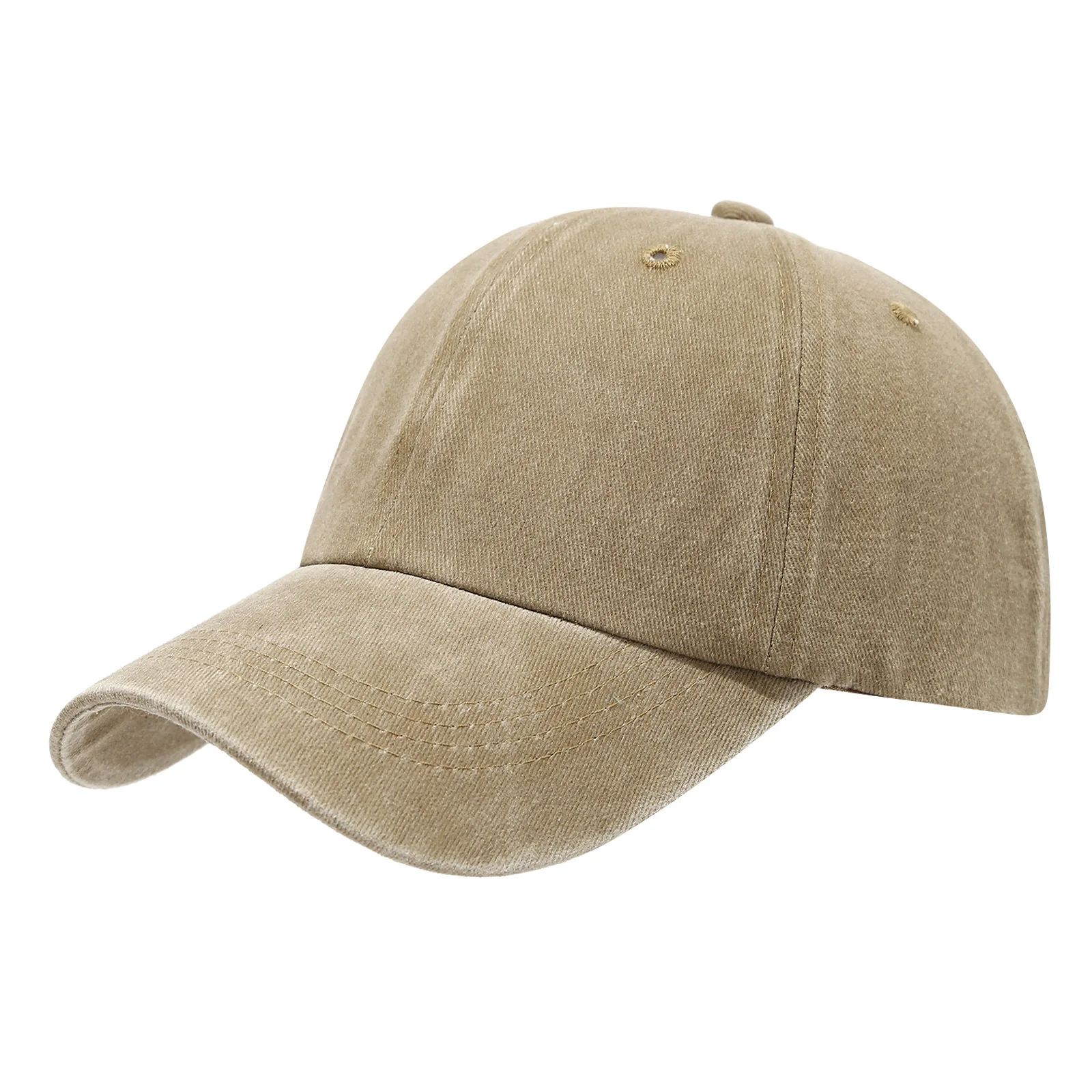 Individuell bedrucktes Logo, komplett aus Baumwolle gewaschene Vintage-Baseballkappe, Arbeitsreise-Sonnenhut, geeignet für Männer und Frauen – Detail 12