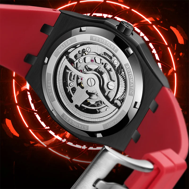 Mark Fairwhal 2025 New Mens Watches Luxury Automatic Mechanical Wristwatch Men Timepiece Waterproof Clock Tonneau Watch for Men - Image 5