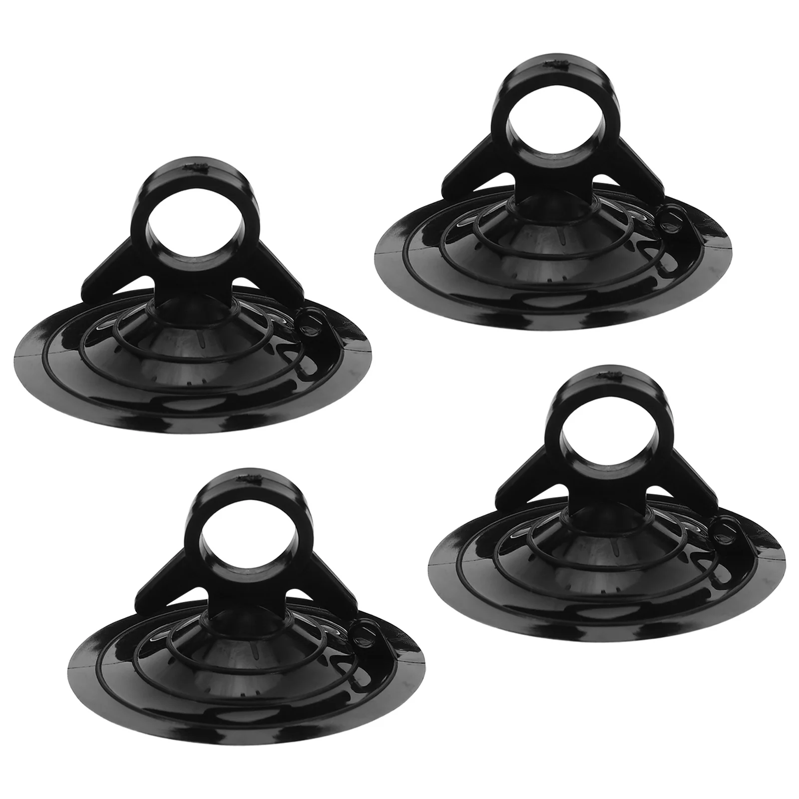 

4Pcs Car Curtain Suction Cup Heavy Duty Suction Windshield Sunshade Holder Pull Ring Rack Black 4.5cm Car Curtain Rack