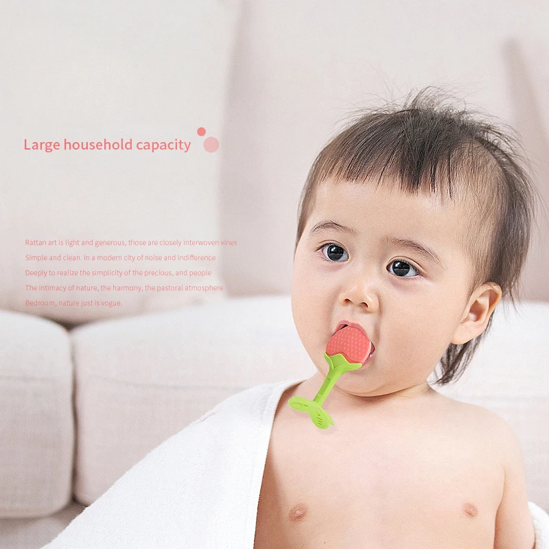 Babycare Baby Nipple Fresh Food Fruit Spiral Propelled Nibbler Feeder Nipple Teat Handle Teething Pacifier Safe Supplies