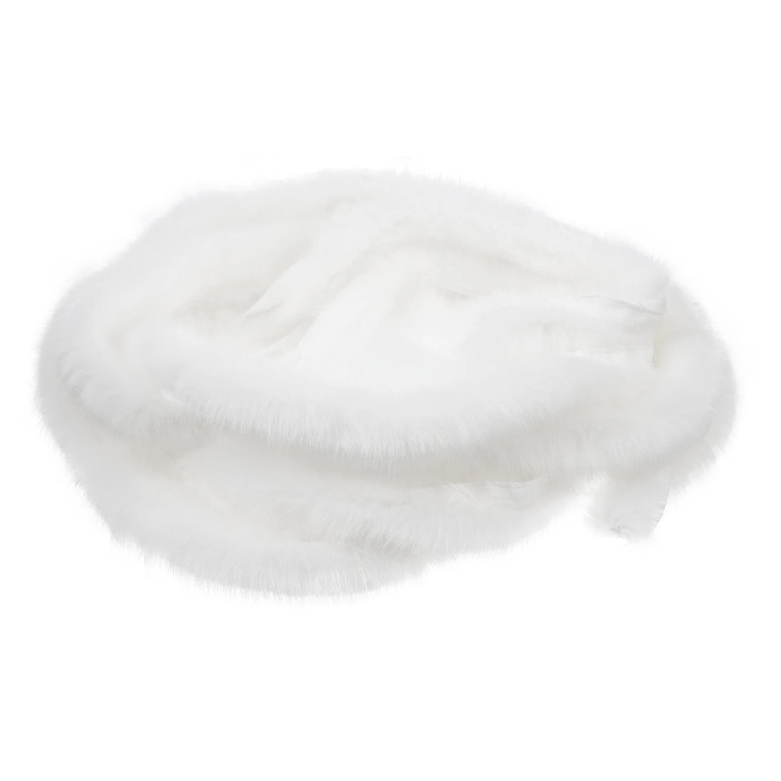 

Cloak Trim Christmas Decoration Artificial Ribbon Faux for Crafts Fabric Furry Stripe Decorations