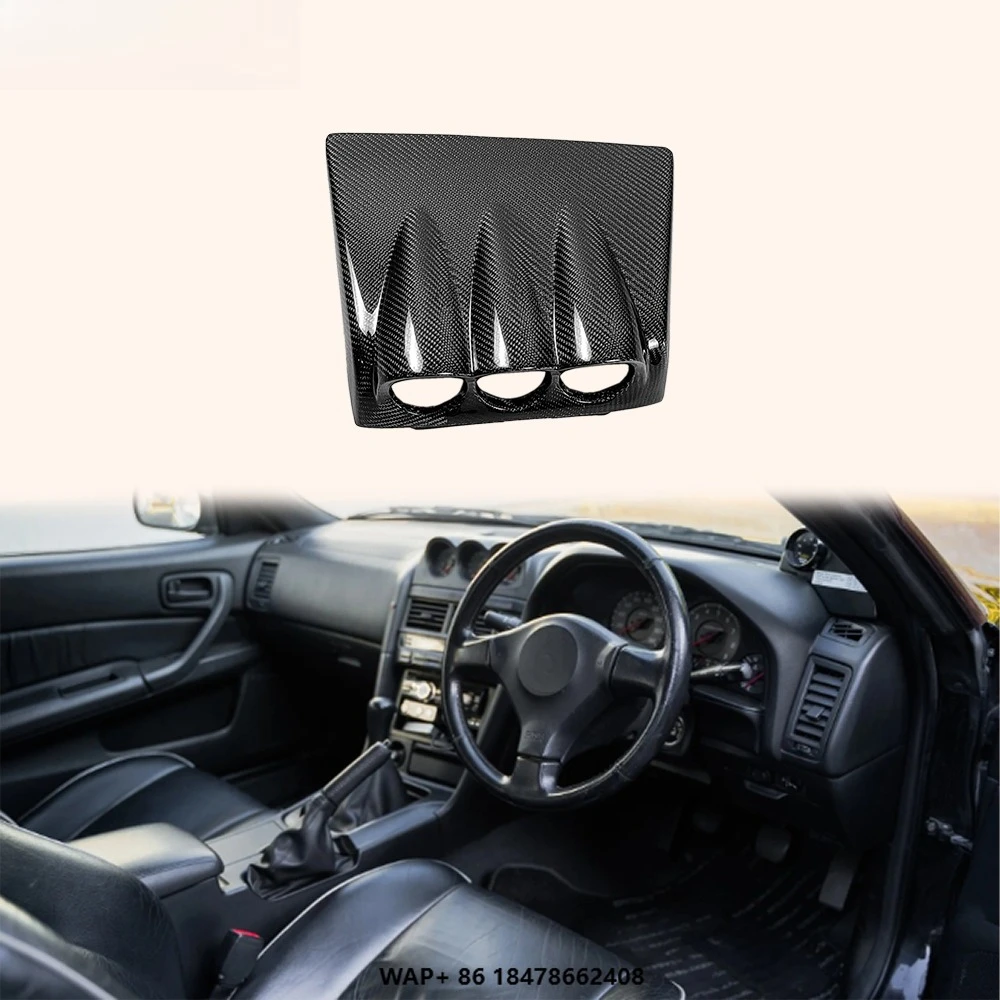 

For Nissan Skyline R34 GTR GTT Carbon OE Interior Dash Triple Gauge Pod 60mm