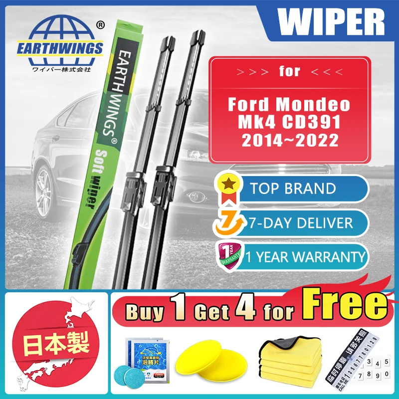 

For Ford Mondeo Mk4 CD391 2014 2015 2016 2017 2018 2019 2020 2021 2022 Car Front Wiper Blades Brushes Windscreen Car Accessories