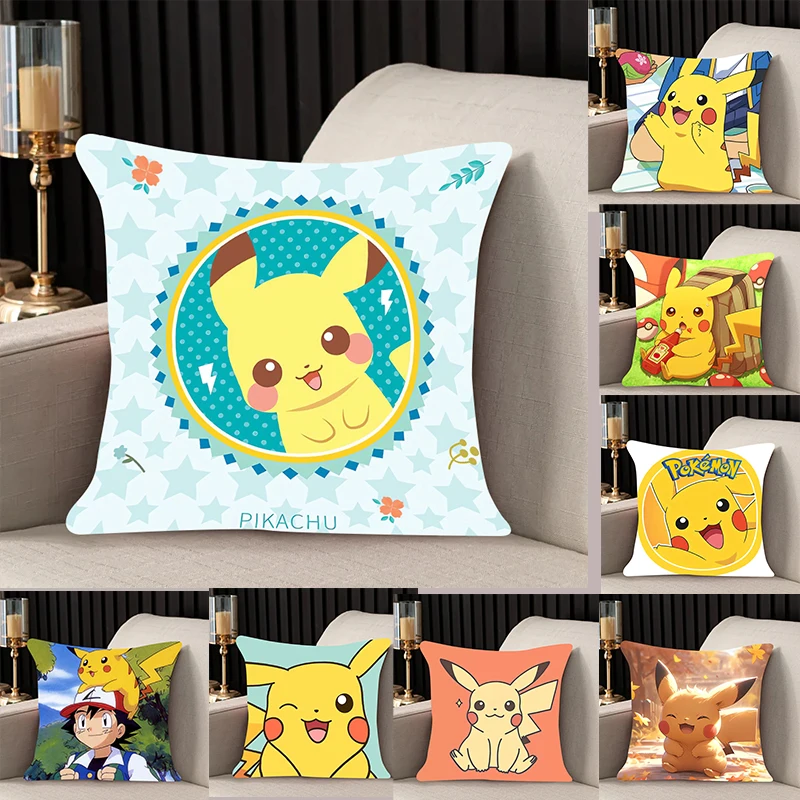 

New Pillow Slips Pillow Covers Pikachu Bedding Comfortable Cushion Good For Sofa Home Car High Quality Pillow Cases Kawaii gift