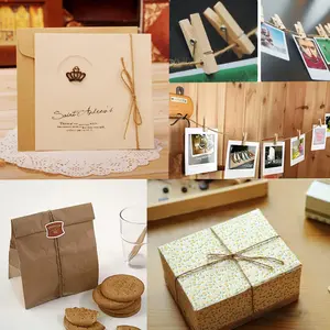 1mm 2mm natural do vintage juta corda corda corda corda corda serapilheira diy artesanato presente embrulho juta cânhamo jardinagem festa de casamento decoração 10 principais vendas absorvente cânhamo - №4