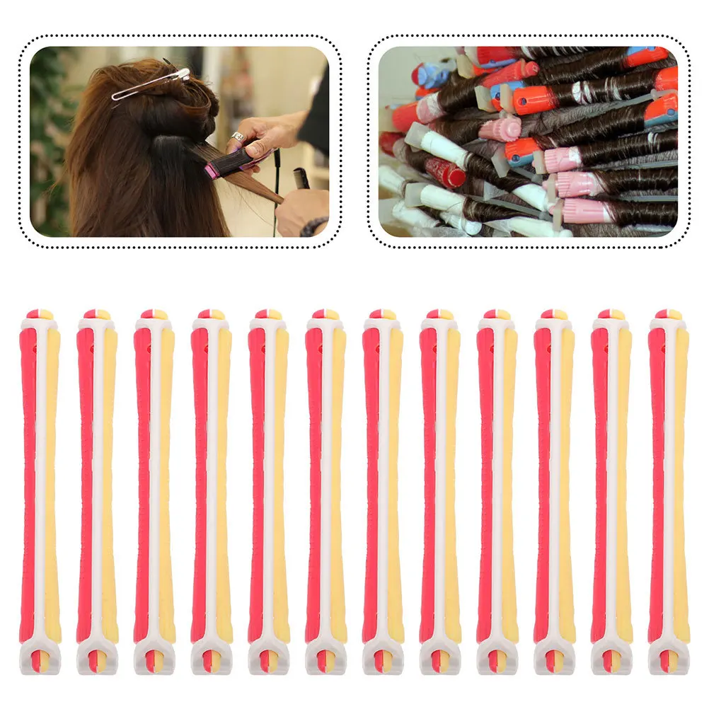 

24Pcs Hair Rollers Perm Kit for Women Wet Set Curlers for Long and Short Hair Easy DIY Curling Styling Tool No Heat Damage