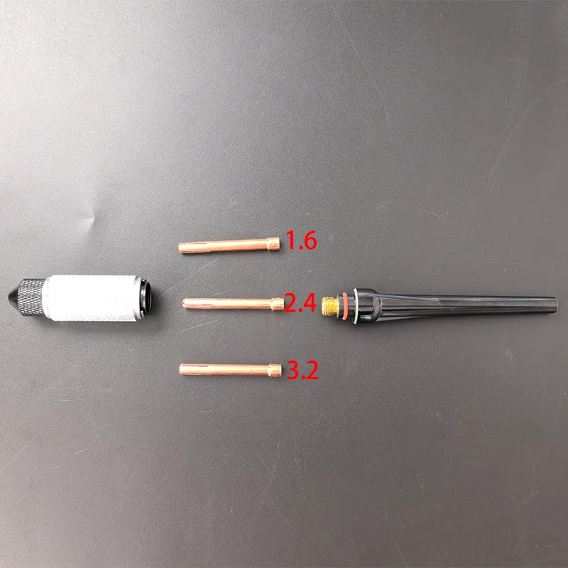 مجموعة حامل مبراة القطب الكهربائي TIG لحقيبة تخزين سبائك الألومنيوم 1.6 2.4 3.2 لأقطاب اللحام الكهربائية TIG