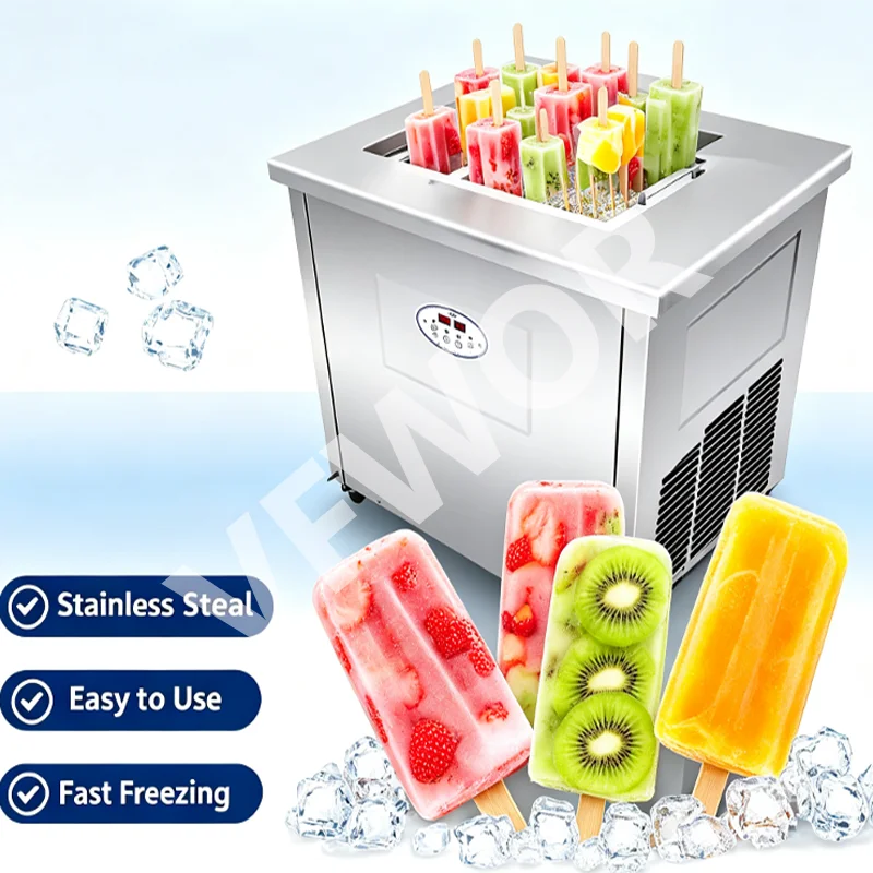 For Commercial High Productivity Ice Popsicle Maker with Ice Cream Syrup & Yogurt Compatibility