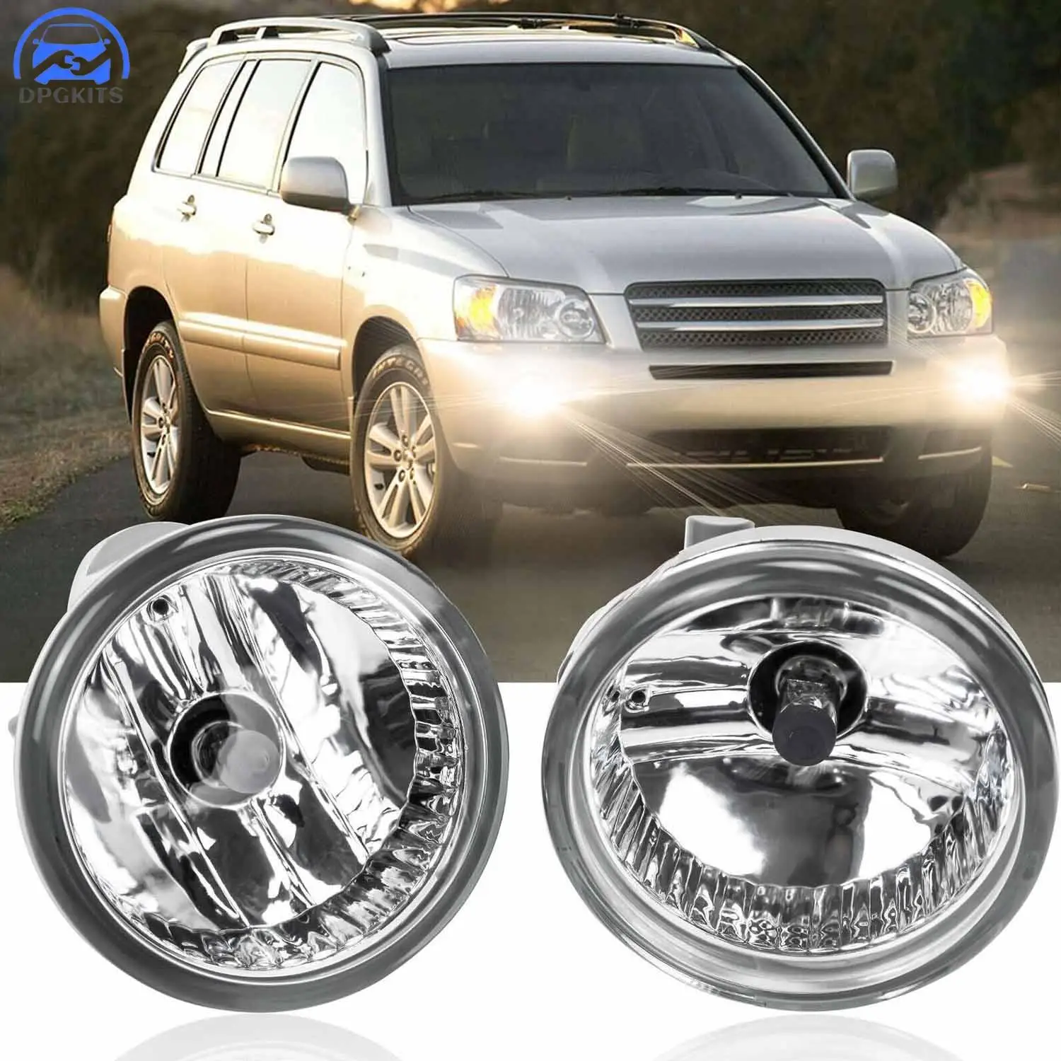 

DPGKITS 1Pair DC 12V Front Fog Light Lamp With bulbs For Toyota Prius Highlander MR2 Spyder Echo Scion xA Car Accessories SALE