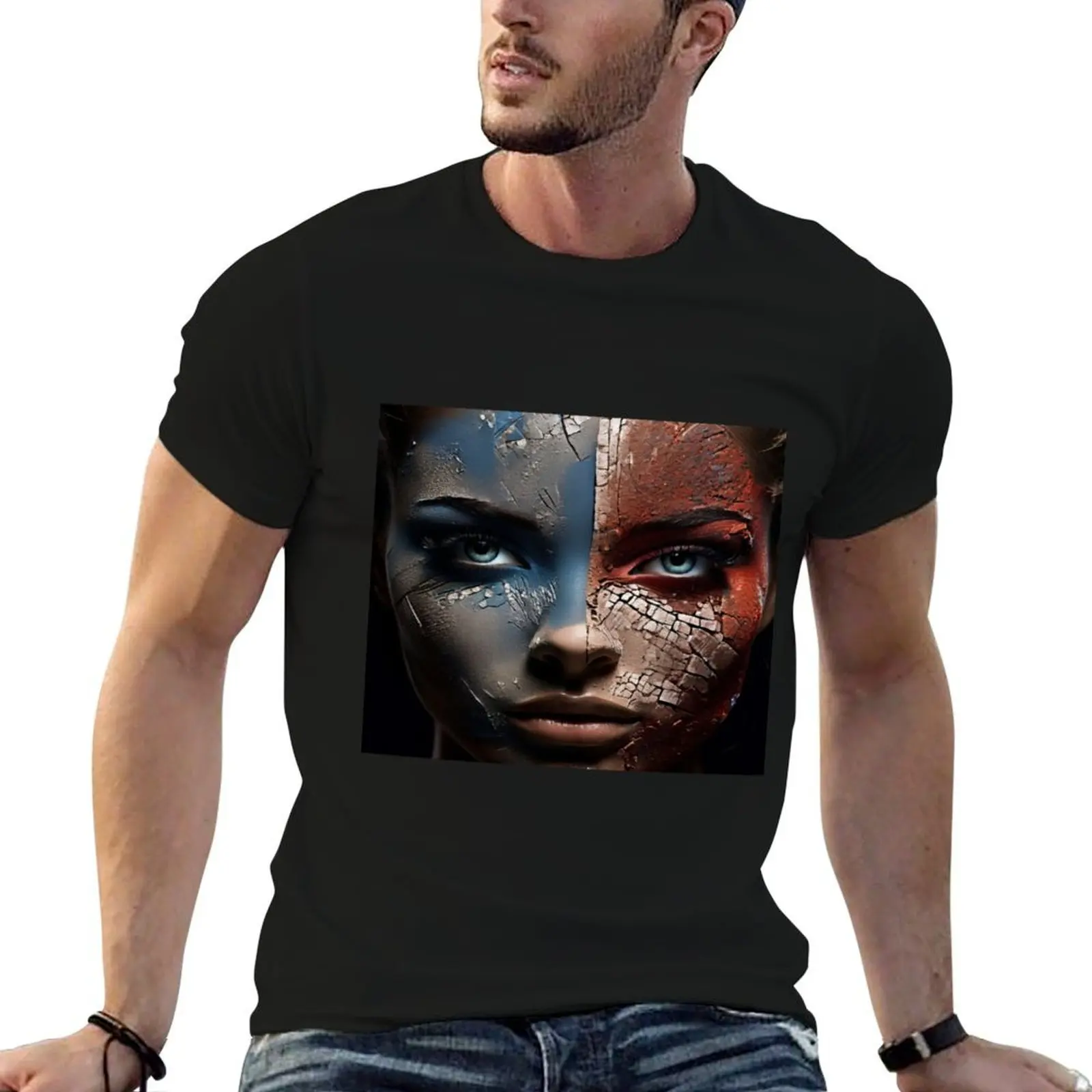 Expressive Textures T-Shirt plus sizes shirts graphic tees mens big and tall t shirts