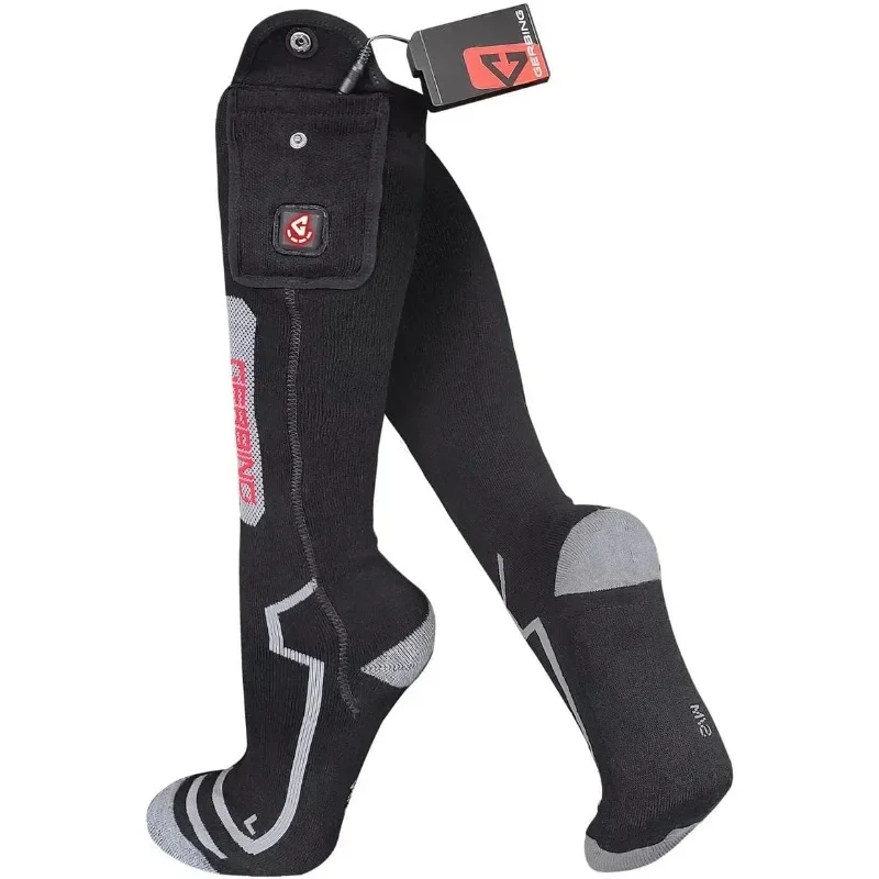 

Шерстяные носки Gerbing 7V Ultimate с подогревом, носки унисекс с подогревом на батарейках, сенсорное управление, для улицы, катания на лыжах, пешего туризма, охоты, размер 5-9,5