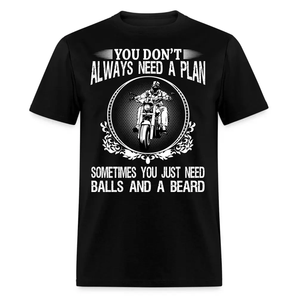 

Motorcycle Beard Shirt Motor Bike Funny Gift for Beard Big Bikers T-Shirt