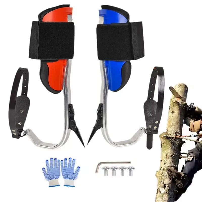 

Когти для лазания по деревьям, шипы для арбористов, сверхмощное снаряжение для лазания по деревьям, когти для обуви, страховочная привязь, комплект оборудования для лазания по деревьям