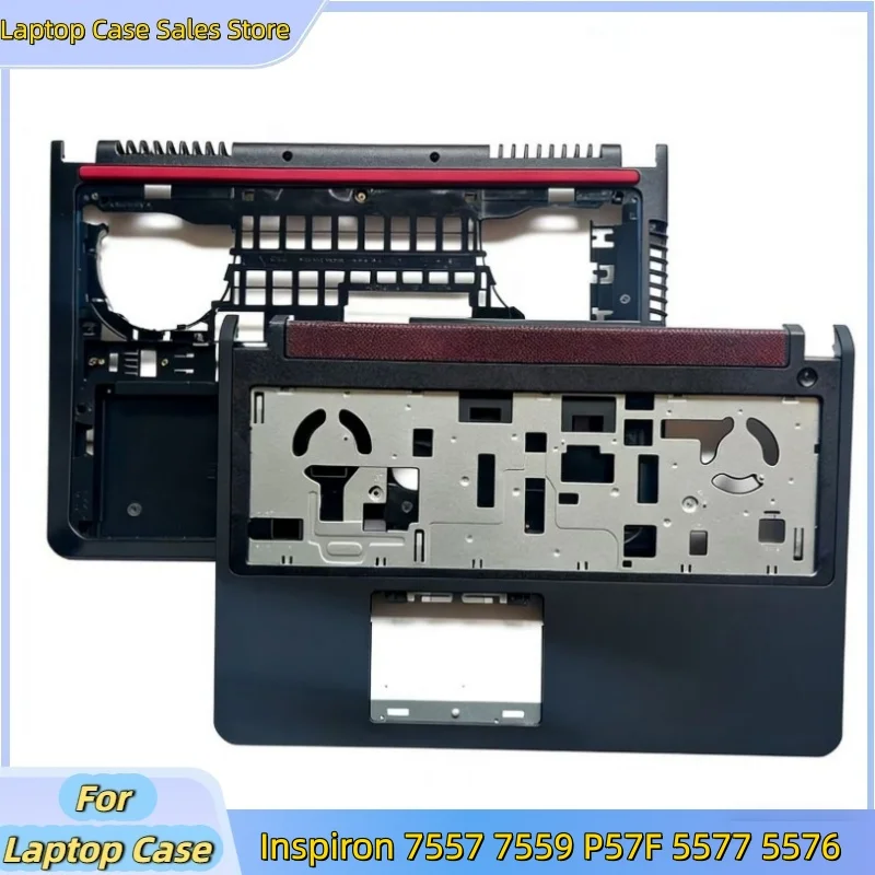 New laptop Case For Inspiron 7557 7559 5577 5576 P57F Palmrest Cover Upper Case KB bezel/Bottom base Cover D shell Lower Case