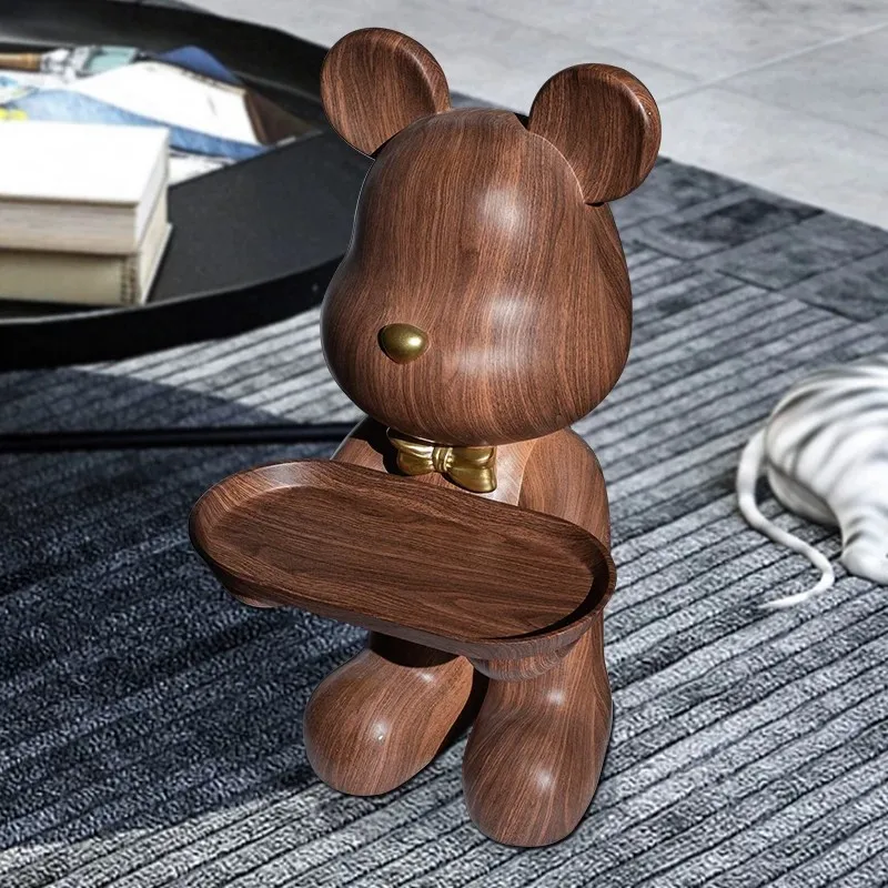 Internet Celebrity Violence Bear Living Room Large Floor Tray Ornament TV Cabinet Sofa Light Luxury Home Housewarming Decoration