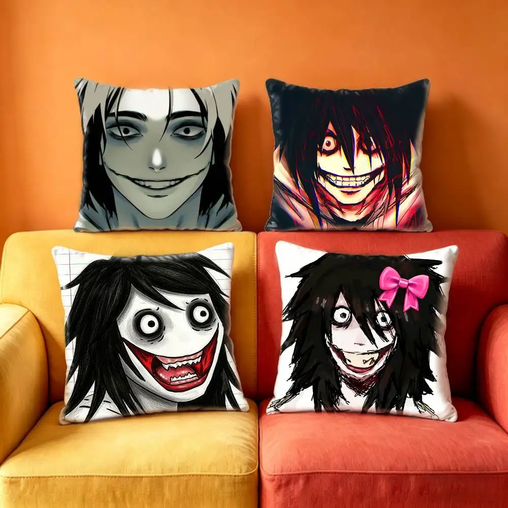 U-Urban Killer Jeff   Pillow Case Anti-dustmite Pillowcase Invisible zipper silky Sofa cushion cover for bedroom