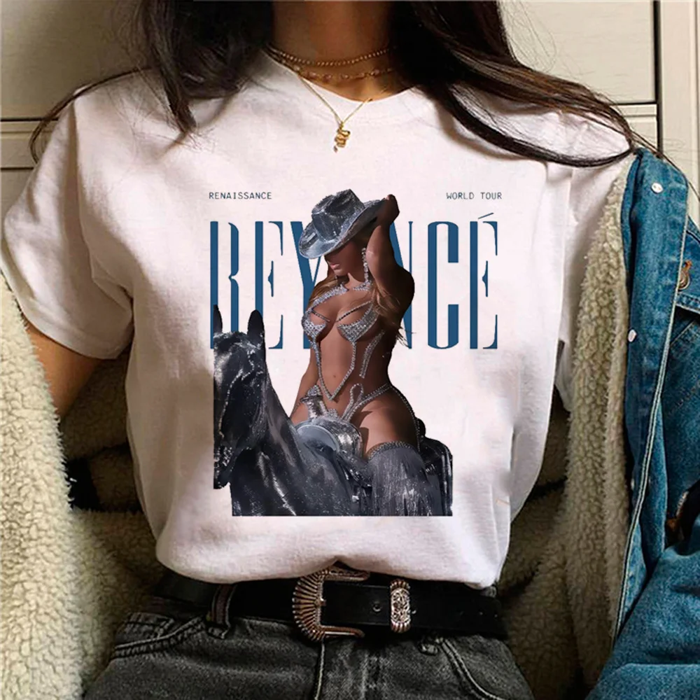 Beyonce top women harajuku anime top girl comic funny manga clothing