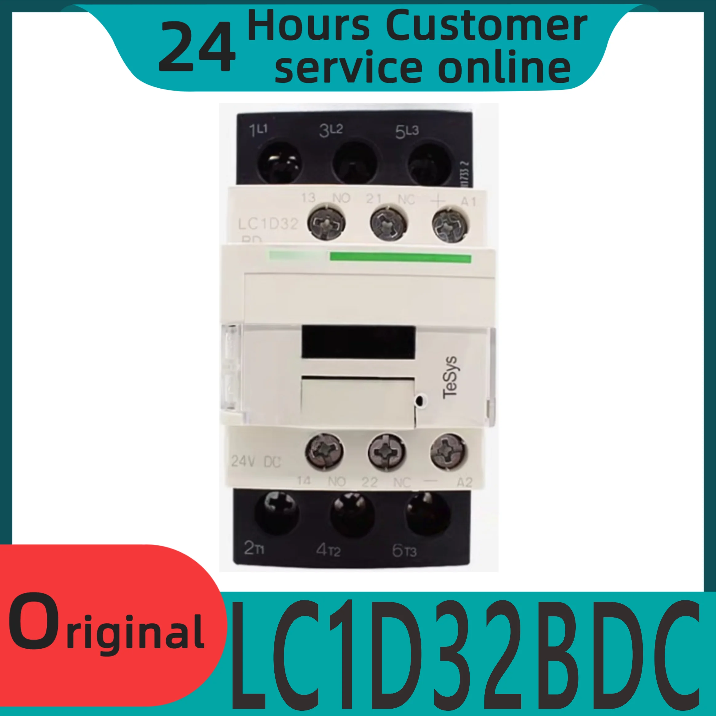 

New original contactor LC1D32TBC LC1-D32BDC 32A DC24V
