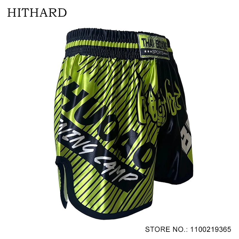 

Muay Thai Shorts Men Women Child Quick Dry Satin Thai Boxing Shorts Breathable Gym Grappling Thaiboxing Fight Kickboxing Shorts