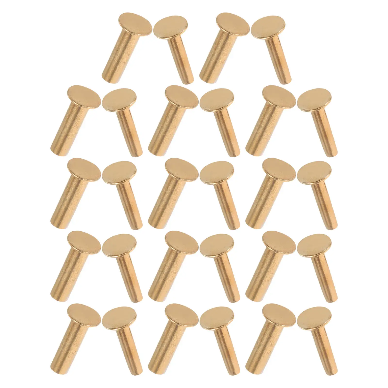 20 Pairs Knife Handle Rivets Knife Handle Fasteners Fixing Rivets For Knife Making Bracket Bolt Lock Pins Knives Rivet 4mmx1.6cm