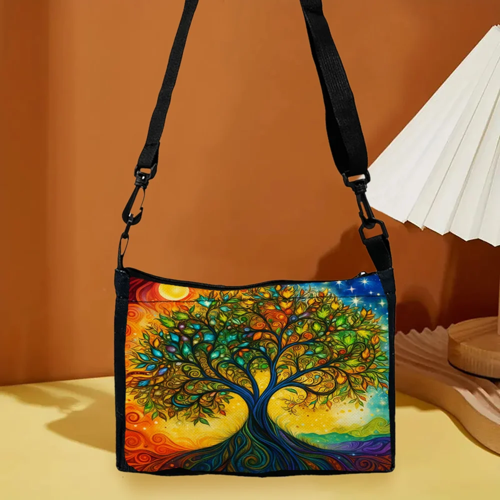 

Bag with Tree of Life, One-shoulder Bag with Adjustable Shoulder Straps, Suitable for Daily Use, Commuting, Shopping