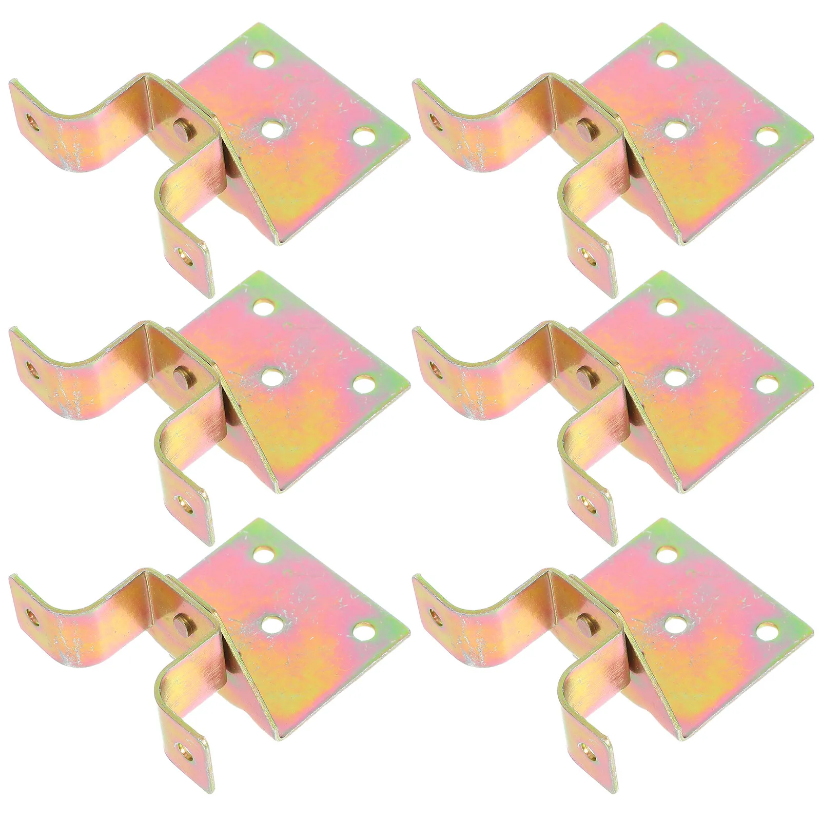 6Pcs Universal Corner Angle Bracket High Strength Steel Furniture Connector for Table Board Cabinet Countertop Wood Joint Fixing