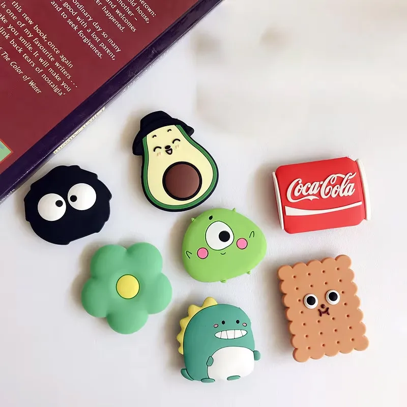 1 шт., милый мультяшный кольцевой держатель для телефона, ручка для пальца, подставка для телефона, настольное крепление для мобильных телефонов для iPhone, Samsung, Xiaomi, кронштейн для смартфона