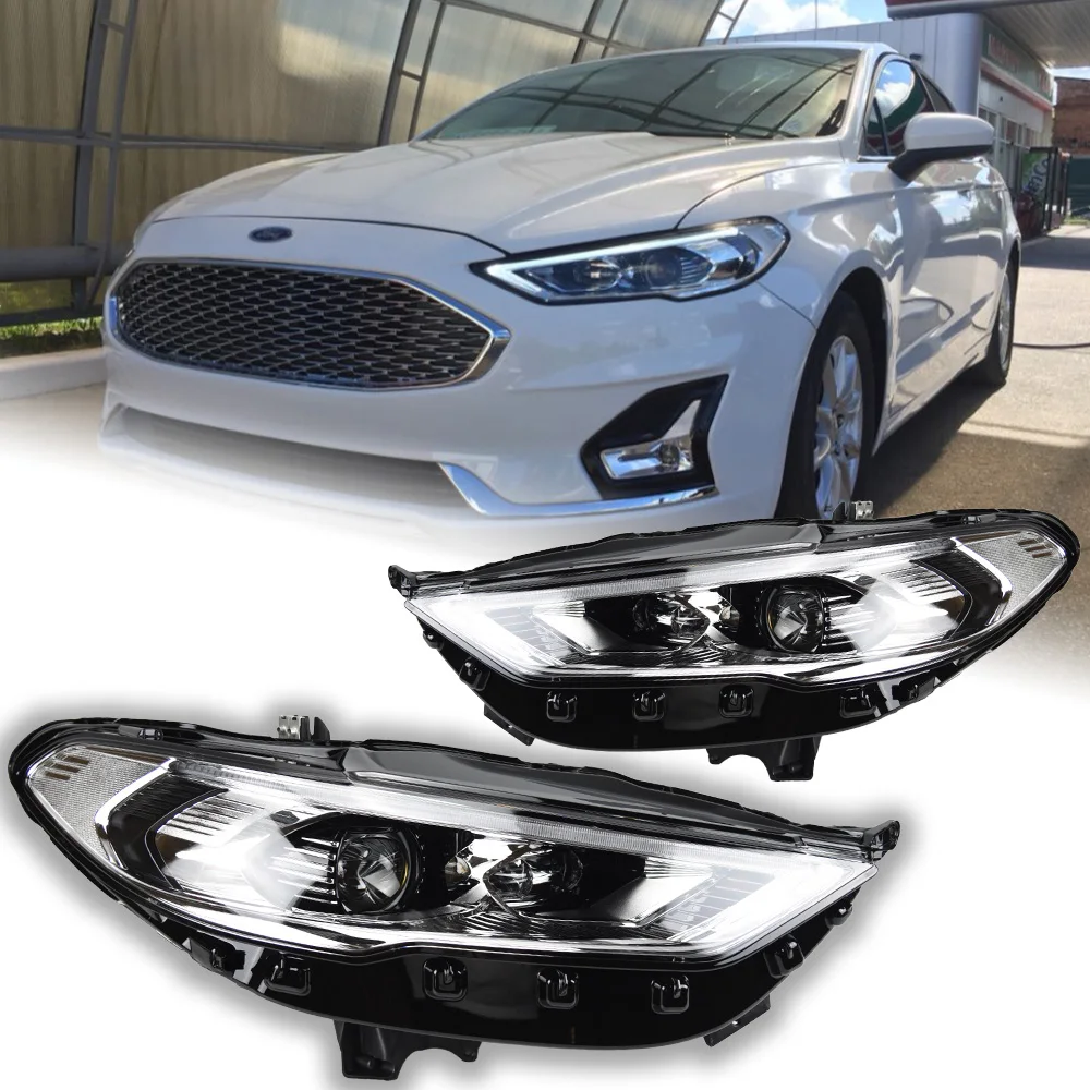 

Car Lights for Ford Fusion Headlight Projector Lens 2017-2020 Mondeo Signal Head Lamp LED Headlights Drl Automotive Accessories