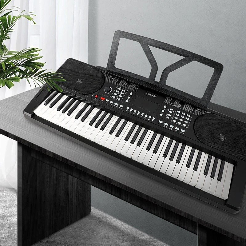 61 Key Electronic Organ Intelligent Multifunctional Electric Piano Adult Children Playing Pianos English Version Beginner Piano