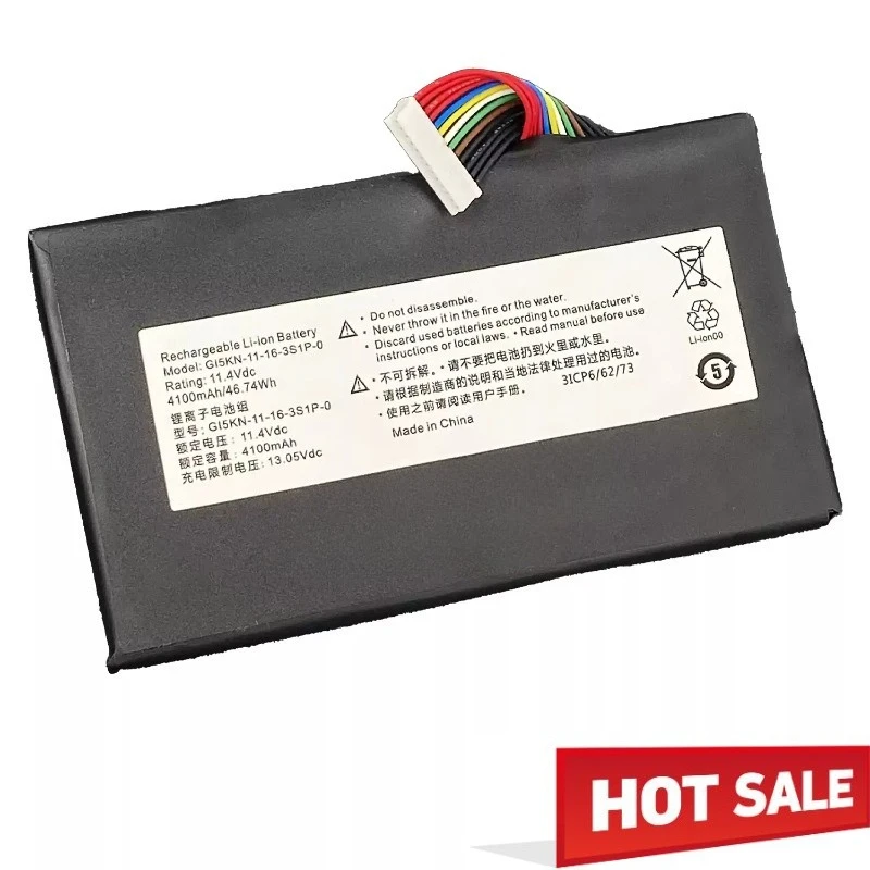 New GI5KN GI5CN for Hasee Z7M-i7 R0 Z7M-SL7 D2 Z7M-i78172 D1 KP7GT Z7MD2 Laptop Battery 11.4V 4100mAh 46.74Wh Lithium Battery